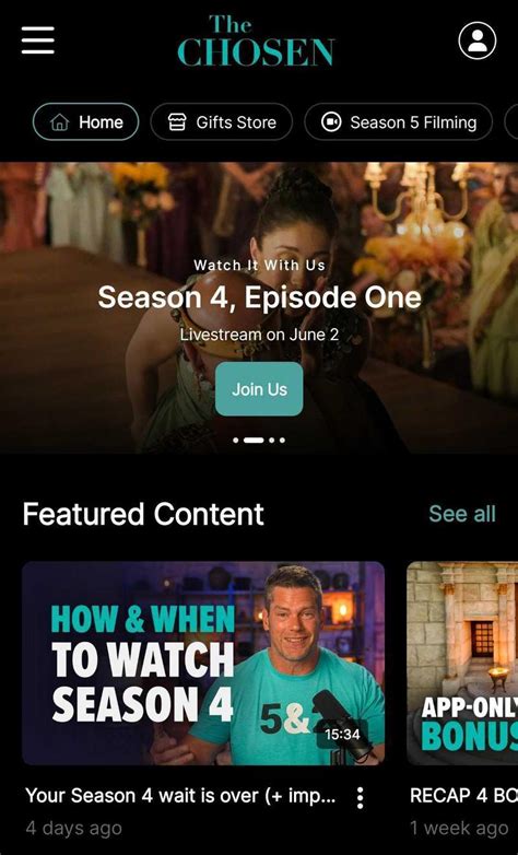 alluc chosen|Stream Season 4 First on The Chosen App .